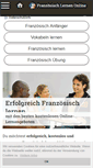 Mobile Screenshot of franzoesisch-lernen-online.de
