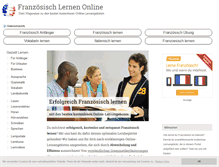 Tablet Screenshot of franzoesisch-lernen-online.de