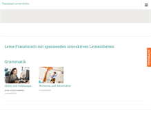 Tablet Screenshot of franzoesisch-lernen-online.org